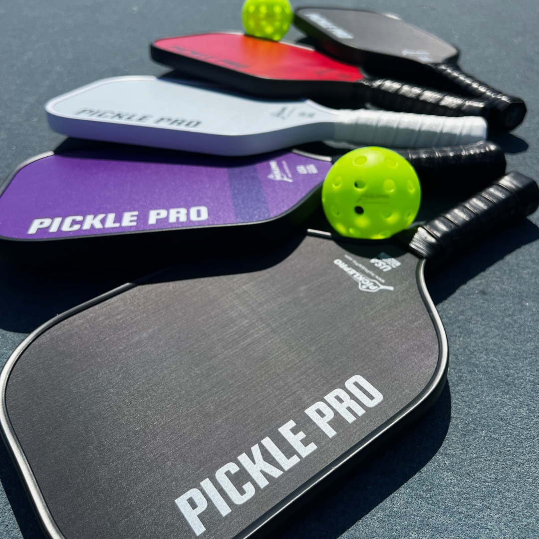 Pickle Pro Racket Essential Pickle Pro Set - 2 Paddles, 2 Custom Covers & 4 Glow Balls ...