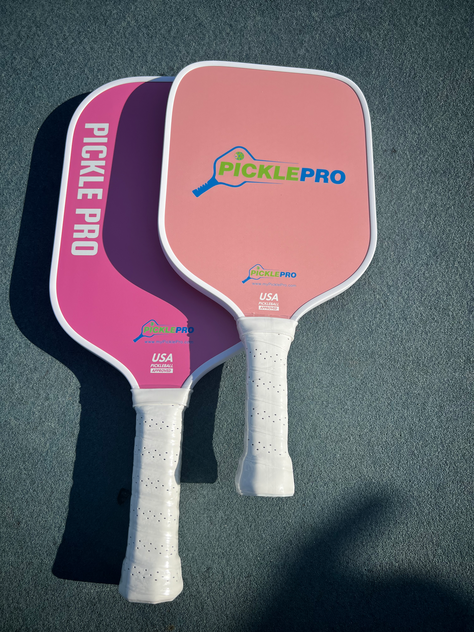 Family Game Pack - 2 Pickleball Paddles & 2 Glow-in-Dark Balls