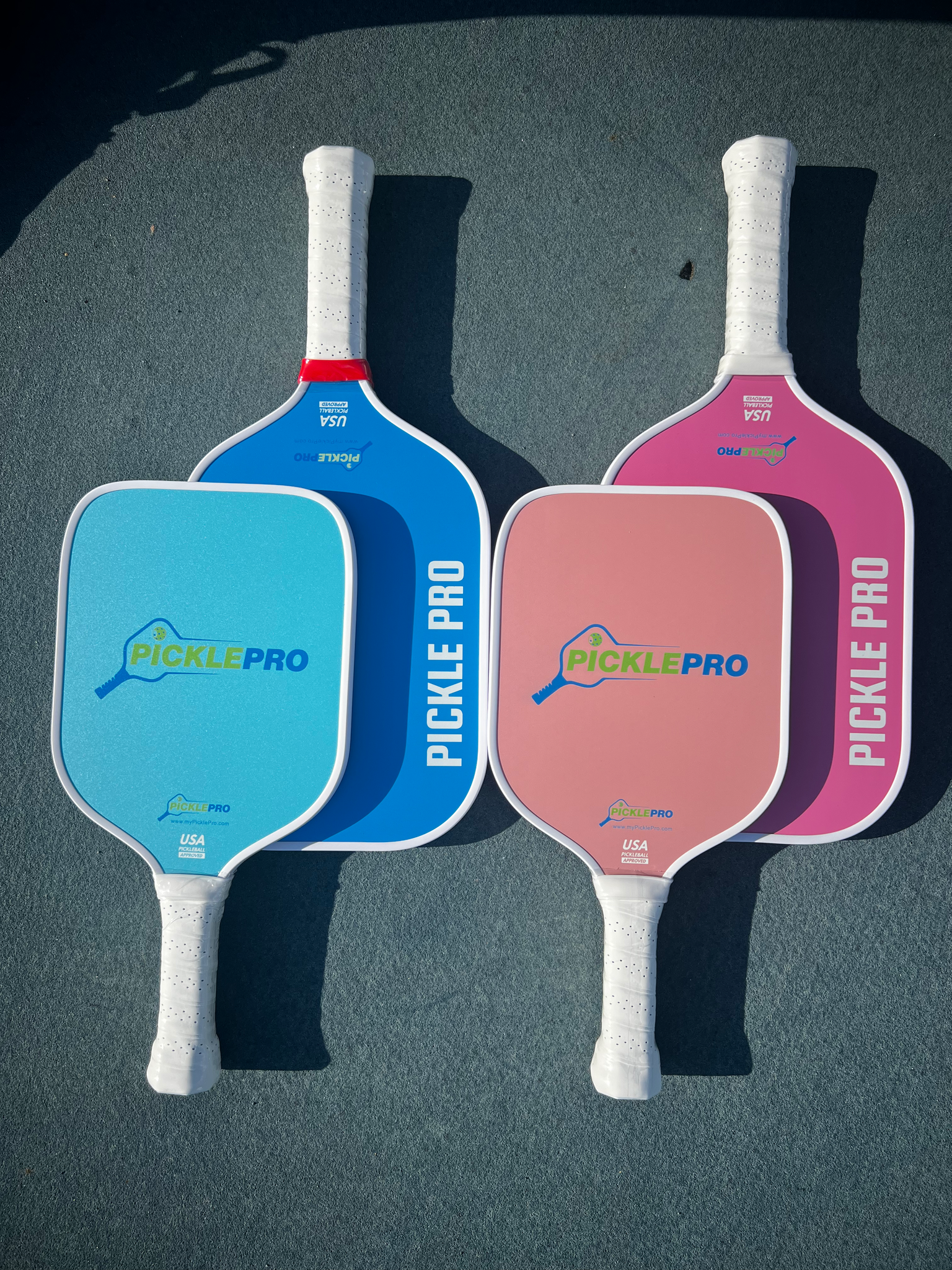 Family Game Pack - 2 Pickleball Paddles & 2 Glow-in-Dark Balls